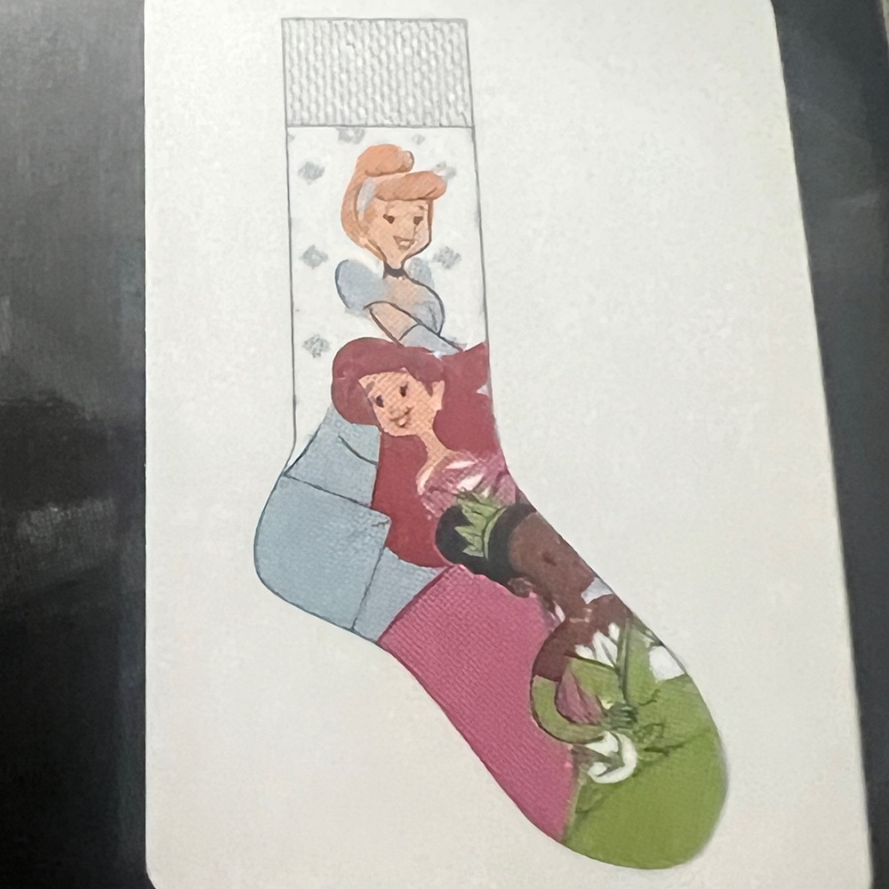 Disney Princess Crew Socks - Blue and White‎